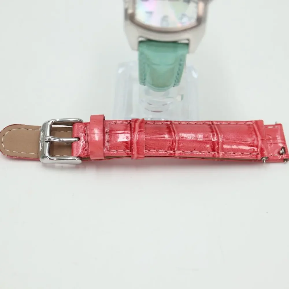 Invicta Silver Tone Women's Watch 29mm MOP Dial Extra Leather Strap New Battery
